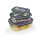 GOURMETmaxx Frischhaltedosen transparent/anthrazit Klick-it rechteckig 6-tlg. A-Ware