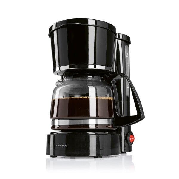 Kochwerk Kaffeemaschine 750W, schwarz 0,6l mit Glaskanne & Warmhaltefunktion A-Ware