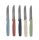 GOURMETmaxx Fr&uuml;hst&uuml;cksmesser Wellenschliff 5er-Set gr&uuml;n/blau/beige/terracotta/anthrazit A-Ware