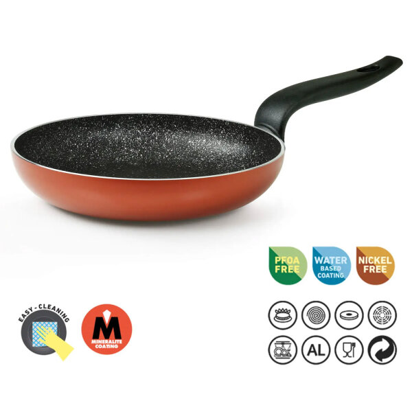 [PGFPS2050] FRYPAN 20CM H4,5 3,5MM PEPITA GRANIT A-Ware