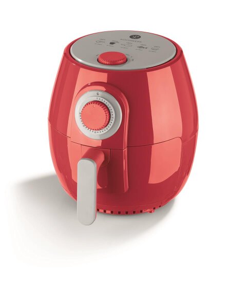 [0729] Kochwerk Hei&szlig;luft-Fritteuse 4lt. 1400W, rot A-Ware