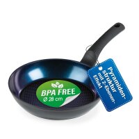 BRATmaxx Aluminium-Pfanne 28cm blau/schwarz mit...