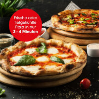 GOURMETmaxx Elektrischer Pizza-Ofen | 1800 W, bis zu 420°C | Mit Pizzastein, Temperatureinstellung & Timer-Funktion | ⌀ 30 cm | Schwarz