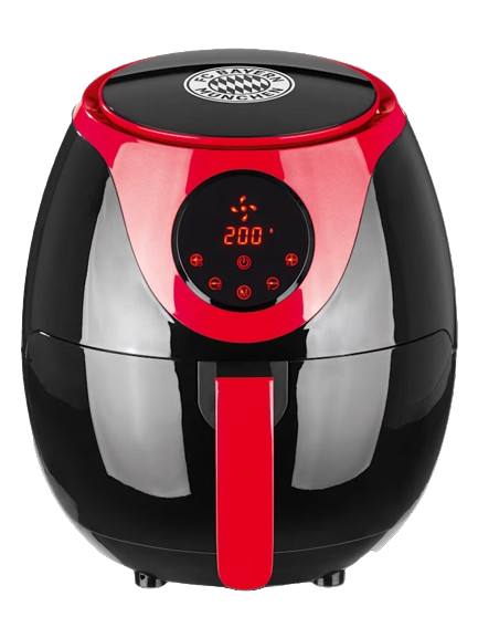 [9026] FCB Hei&szlig;luft-Fritteuse 3l 1.300W, schwarz/rot A-Ware