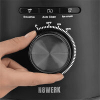 N8WERK Standmixer | Blender mit 1.200 Watt Leistung inkl. 1,75 L Beh&auml;lter f&uuml;r Gem&uuml;se, Fr&uuml;chte, Crushed Ice