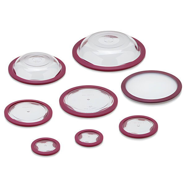 CUCINELLA Clever Lock Deckel | 8-teiliges Set aus Kunststoff, Silikon | BPA-frei | Aubergine