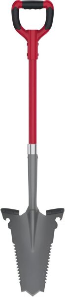 EASYmaxx Spaten- & Wurzels&auml;ge 114cm grau/rot