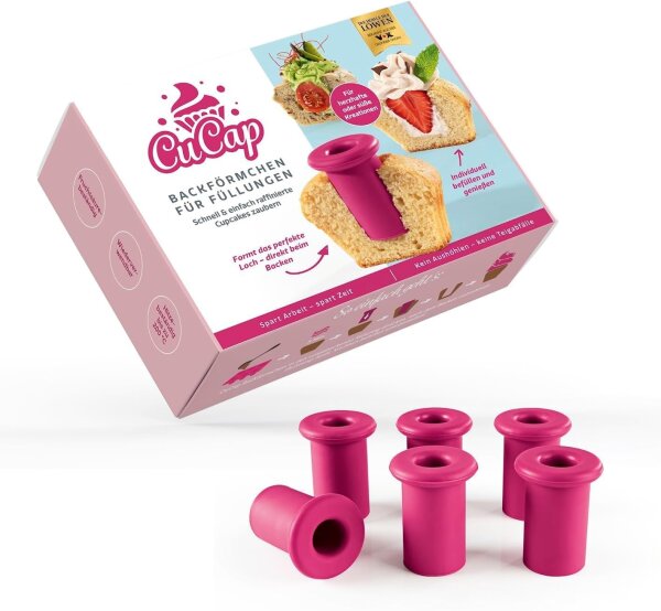 CuCap Silikon-Backförmchen 6er-Set A-Ware
