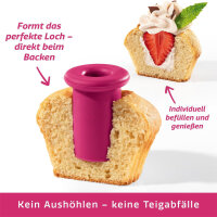CUCAP Silikonausstecher | Backf&ouml;rmchen | Perfekte Aussparungen f&uuml;r professionelle Muffins und Cupcakes | 6er-Set