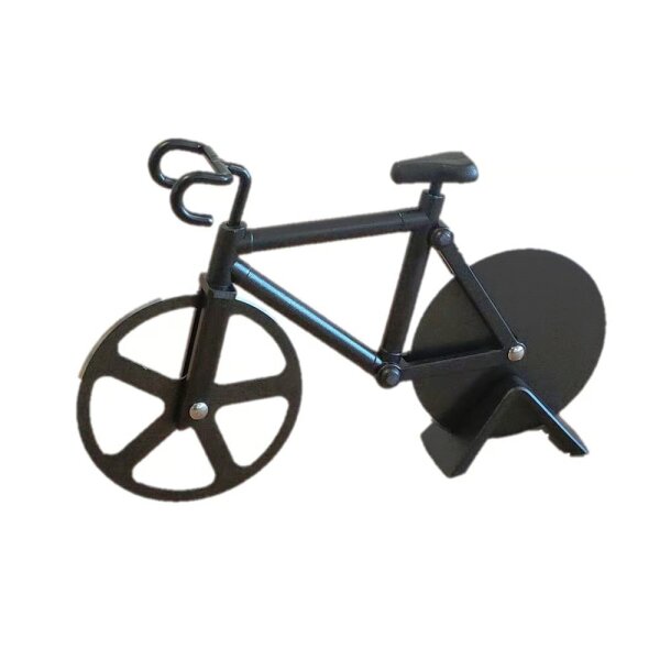 Helperfect Pizzaschneider Fahrrad schwarz