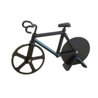 Helperfect Pizzaschneider Fahrrad schwarz
