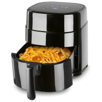 GOURMETmaxx Hei&szlig;luftfritteuse | 4,5 L Airfryer | 1400W | Digitales Farbdisplay, Timer, automatische Abschaltung & &Uuml;berhitzungsschutz | Schwarz