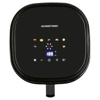 GOURMETmaxx Hei&szlig;luftfritteuse | 4,5 L Airfryer | 1400W | Digitales Farbdisplay, Timer, automatische Abschaltung & &Uuml;berhitzungsschutz | Schwarz