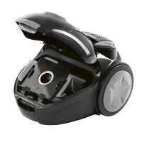 CLEANmaxx Bodenstaubsauger | 800W, 15kPa | Mit wiederverwendbarem Staubbeutel | 2in1 D&uuml;se, Mini Polsterd&uuml;se, & Kombi Aufsatz | Schwarz