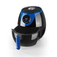 S04 Hei&szlig;luft-Fritteuse | 3 Liter | Timer-Funktion und automatische Abschaltung | Touch-Display | 6 Programme | Schwarz/Blau