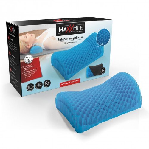 [3318] MAXXMEE Entspannungskissen mit Wabenstruktur 27x8,5cm, schwarz A-Ware