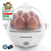 GOURMETmaxx Eierkocher f&uuml;r 7 Eier 350W wei&szlig;