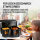 GOURMETmaxx Doppelkammer Hei&szlig;luftfritteuse | 2 x 4,5 L | Synchro-Garzonen Airfryer | LED-Touchscreen | 2 Kammern | 12 Programmen und 2 Frontsichtfenstern | Schwarz