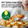 GOURMETmaxx Doppelkammer Hei&szlig;luftfritteuse | 2 x 4,5 L | Synchro-Garzonen Airfryer | LED-Touchscreen | 2 Kammern | 12 Programmen und 2 Frontsichtfenstern | Schwarz