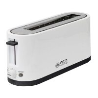 TZS First Austria Toaster, wei&szlig;, 7 Stufen, Warmhalte- und Auftaufunktion, inkl. Kr&uuml;melschale