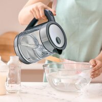TZS First Austria Glaswasserkocher 1,7 L, mit Kalkfilter, 2200 Watt, Innenbeleuchtung, kabellos, Trockenkochschutz, 360 &deg; Grad Anschluss-Sockel