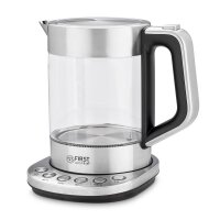 TZS First Austria Glaswasserkocher 1,7 L, mit Kalkfilter, 2200 Watt, Innenbeleuchtung, kabellos, Trockenkochschutz, 360 &deg; Grad Anschluss-Sockel