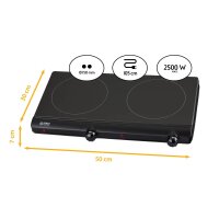 TZS First Austria Keramik-Kochfeld | Doppel-Kochplatte |...