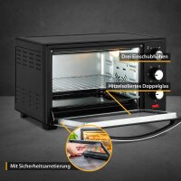 TZS First Austria 20 Liter Minibackofen mit 1380 Watt...