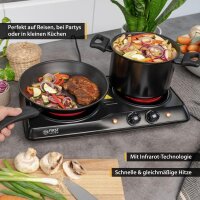 TZS First Austria Infrarot Kochplatte doppelt