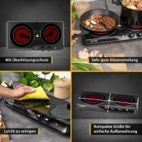 TZS First Austria Infrarot Kochplatte doppelt