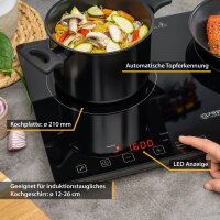 TZS First Austria Induktionskochplatte Slim | doppelt