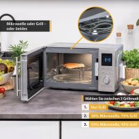 TZS First Austria Digitale Mikrowelle mit Grill, 700W,...