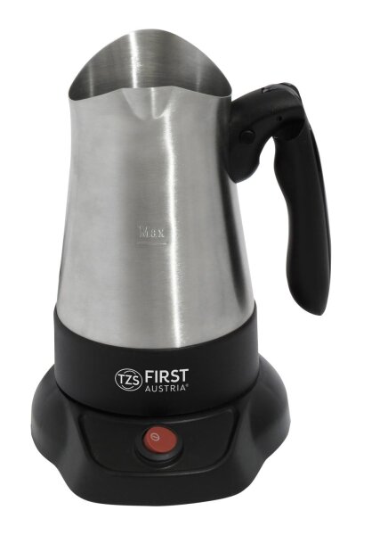 TZS First Austria Kaffeekocher, t&uuml;rkische Kaffeemaschine mit ausklappbarem Handgriff, 800 W