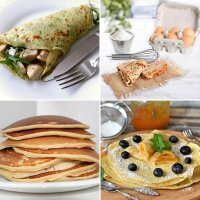 TZS First Austria Cr&ecirc;pe-Maker, elektrischer K&uuml;chenhelfer, Haushaltsger&auml;t f&uuml;r Pfannkuchen, f&uuml;r den Tischgebrauch geeignet, mit Antihaftbeschichtung, in Wei&szlig;/Schwarz, 650 W