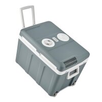 TZS First Austria K&uuml;hlbox 40 Liter, mit Rollen, Trolly, W&Auml;RMT + K&Uuml;HLT, Thermo-Elektrische K&uuml;hlbox 12 Volt und 230 Volt, tragbarer Mini-K&uuml;hlschrank | f&uuml;r Auto und Camping