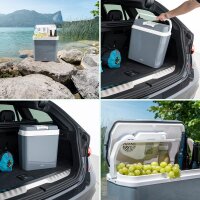 TZS First Austria tragbare elektrische K&uuml;hlbox, 24L, k&uuml;hlt und w&auml;rmt, Thermo-Elektrische K&uuml;hlbox 12 Volt und 230 Volt, f&uuml;r Auto und Camping, mobil, tragbarer Mini-K&uuml;hlschrank