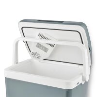 TZS First Austria K&uuml;hlbox 32 Liter, Fassungsverm&ouml;gen 25 Liter | 12 Volt & 230 Volt  elektrisch | Gro&szlig;e mobile K&uuml;hltruhe f&uuml;r Auto, LKW | K&auml;ltebox f&uuml;r Camping, Festivals & Reisen | mit Warmhaltefunktion