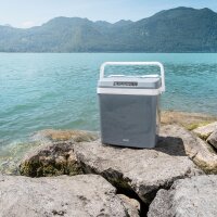 TZS First Austria K&uuml;hlbox 32 Liter, Fassungsverm&ouml;gen 25 Liter | 12 Volt & 230 Volt  elektrisch | Gro&szlig;e mobile K&uuml;hltruhe f&uuml;r Auto, LKW | K&auml;ltebox f&uuml;r Camping, Festivals & Reisen | mit Warmhaltefunktion