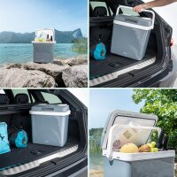 TZS First Austria K&uuml;hlbox 32 Liter, Fassungsverm&ouml;gen 25 Liter | 12 Volt & 230 Volt  elektrisch | Gro&szlig;e mobile K&uuml;hltruhe f&uuml;r Auto, LKW | K&auml;ltebox f&uuml;r Camping, Festivals & Reisen | mit Warmhaltefunktion