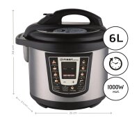 TZS First Austria Druckkochtopf elektronisch 6L |...
