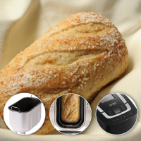 TZS First Austria Brotbackautomat mit 2 Knethaken 900-1200g | Marmelade und Teig-Programm | Glutenfrei-Programm | Einstellbarer Br&auml;unungsgrad | Startverz&ouml;gerung-Funktion 800W 12 Automatikprogramme