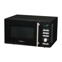 TZS First Austria -  20 Liter leistungsstarke Mikrowelle 1400 Watt mit Grillfunktion 1000 Watt | Pizza und Kaffee-Programm, Kapazit&auml;t 20 Liter, 5 Programme, schwarz