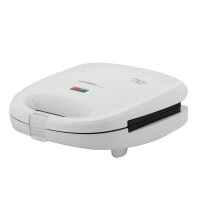 TZS First Austria Sandwichmaker mit Grillplatte, 700 Watt, 3-in-1-Funktion: f&uuml;r Sandwiches, Grillgut und Waffeln, Antihaftbeschichtete Platten, modernes Design in Hochglanzwei&szlig;