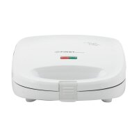 TZS First Austria Sandwichmaker mit Grillplatte, 700 Watt, 3-in-1-Funktion: f&uuml;r Sandwiches, Grillgut und Waffeln, Antihaftbeschichtete Platten, modernes Design in Hochglanzwei&szlig;