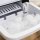 TZS First Austria Eisw&uuml;rfelmaschine mit tragbarem Griff 12kg/24Std 7-9 Minuten Produktionszeit, 2 Eisw&uuml;rfelgr&ouml;&szlig;en, Ice Maker, crushed ice, 1,8 L Wassertank, 120W, Edelstahl