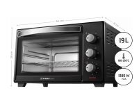 TZS First Austria Minibackofen schwarz| Unter-Oberhitze...