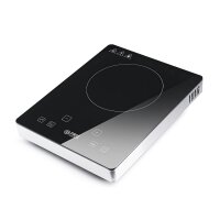TZS First Austria Infrarot Kochplatte einzeln, elektrisch, Glaskeramik Kochplatte mit Infrarot-W&auml;rme, 2000W, Touch-Bedienfeld, mobile Kochplatte, Cerankochfeld 17,5 cm, schwarz