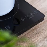 TZS First Austria Induktionskochplatte doppelt, 3500W, 10-stufige Temperaturregelung, Timer, Kindersicherung, Sensor touch control, Camping, mobil