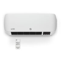 TZS First Austria Wandheizl&uuml;fter, Wandheizger&auml;t Keramik, Heizelement 2000 Watt, 12-Stunden-Timer, 2 Heizstufen, Wandmontage, Thermostat-Funktion, &Uuml;berhitzungsschutz, wei&szlig;