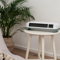 TZS First Austria Wandheizl&uuml;fter, Wandheizger&auml;t Keramik, Heizelement 2000 Watt, 12-Stunden-Timer, 2 Heizstufen, Wandmontage, Thermostat-Funktion, &Uuml;berhitzungsschutz, wei&szlig;